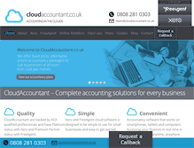 Tablet Screenshot of cloudaccountant.co.uk